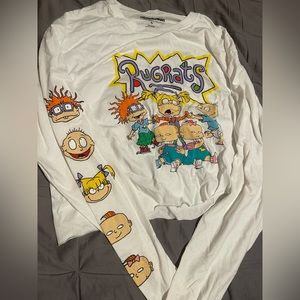 long sleeve cropped Rugrats shirt